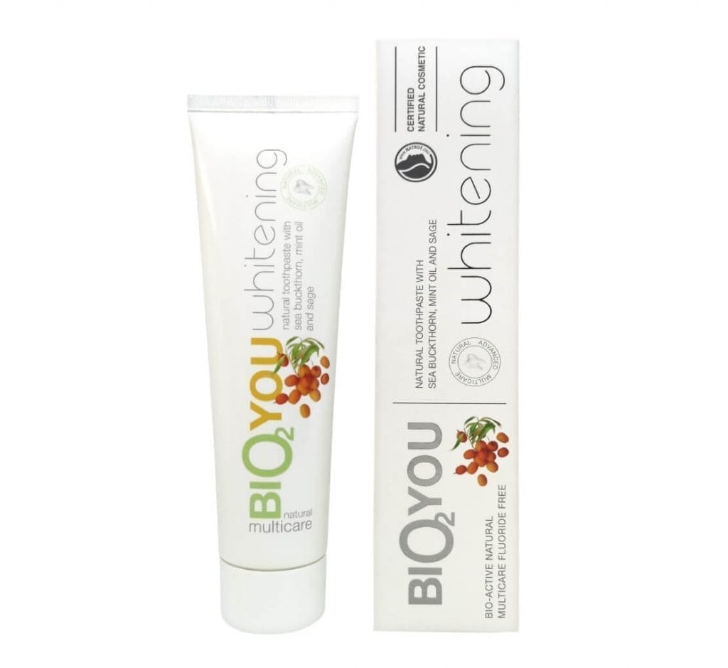 Bio2You dabīga balinoša zobu pasta ar piparmētras eļļu un salvijas ekstraktu