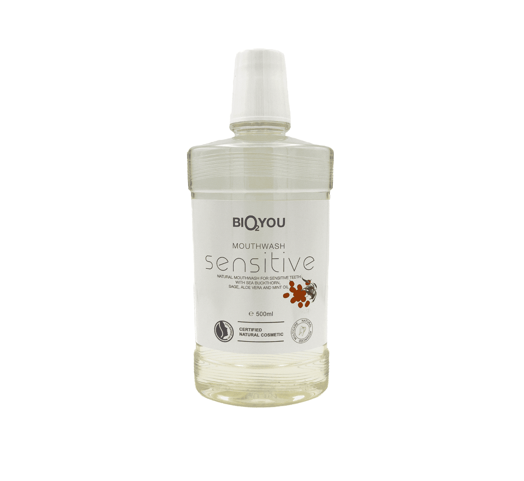 bio2you_mouthwash Natural mouthwash for sensitive teeth 500ml - Image 1