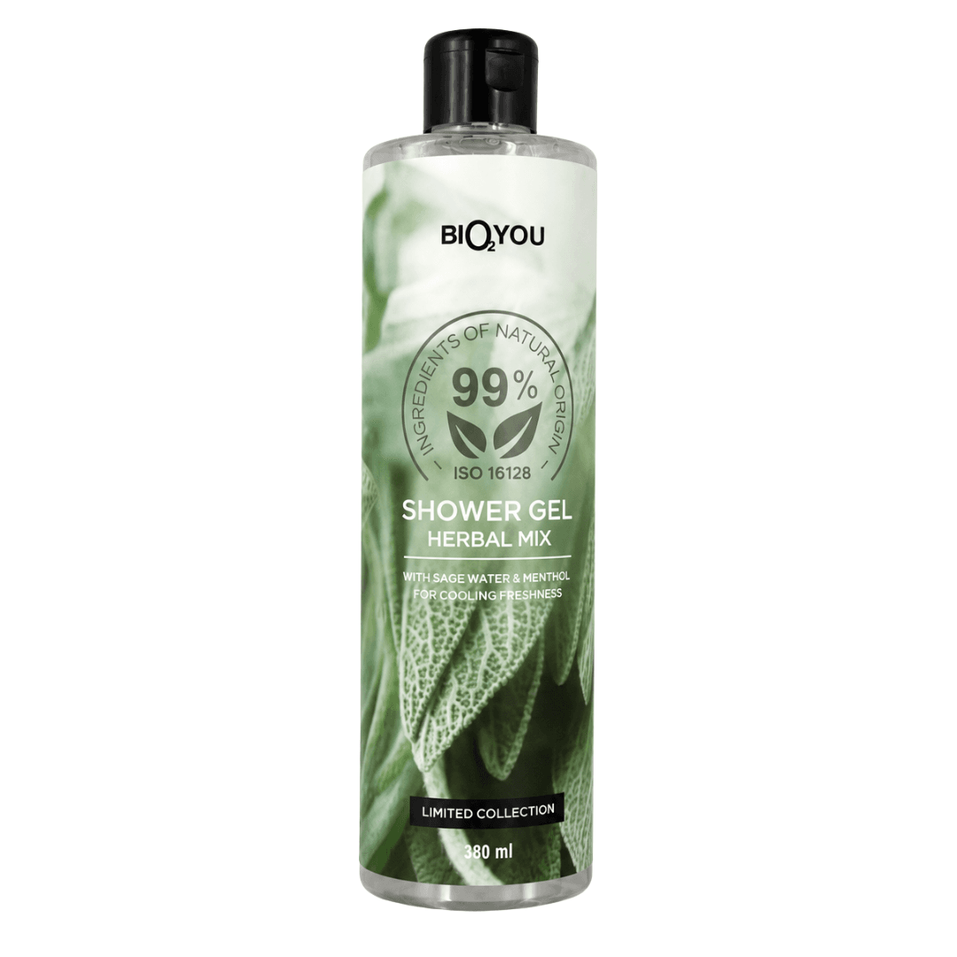 bio2you-dusas-zeleja-herbal-mix Shower Gel Herbal Mix, 380 ml - Image 1